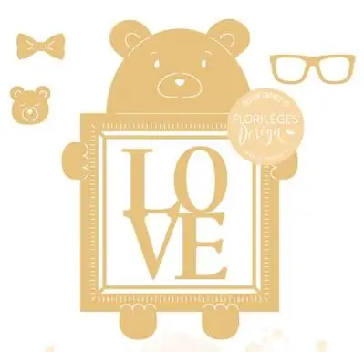 

Формы для вырезания с милым маленьким медведем, Новое поступление 2023, формы «сделай сам» для скрапбукинга, изготовления бумаги, резания, ремесла, шаблон, карта ручной работы