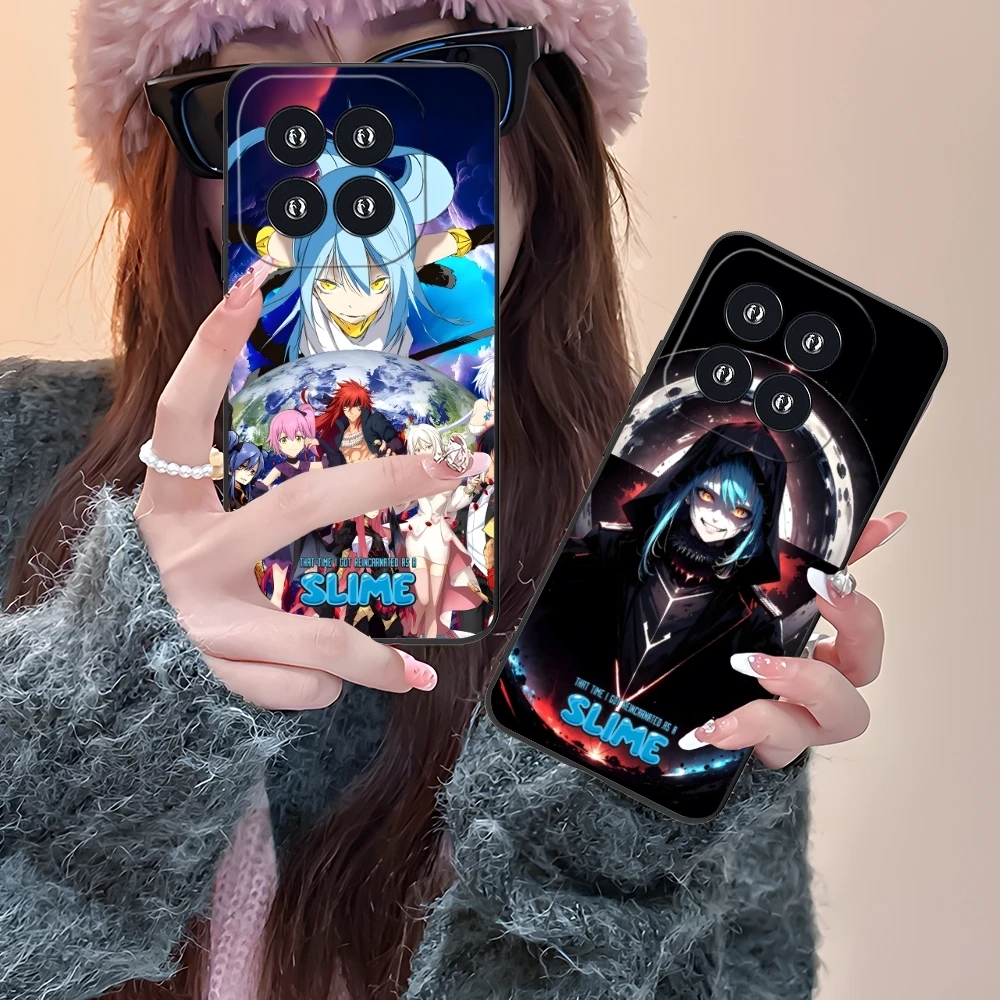 Чехол для мобильного телефона Slime Tensura Rimuru Xiaomi 14 13 12 11 10 9 T Ultra Lite Pro S SE X 5G черный