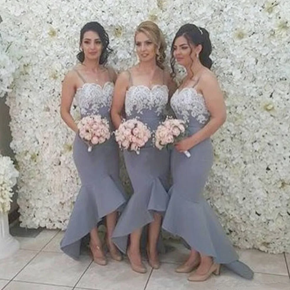 

Женское платье на тонких бретельках, свадебное платье с кружевной аппликацией, дешевые платья горничной Honor