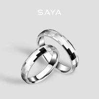 couple tungsten carbide rings for men and women faceted romantic jewelry gift wedding bandcustom engraved name free shipping