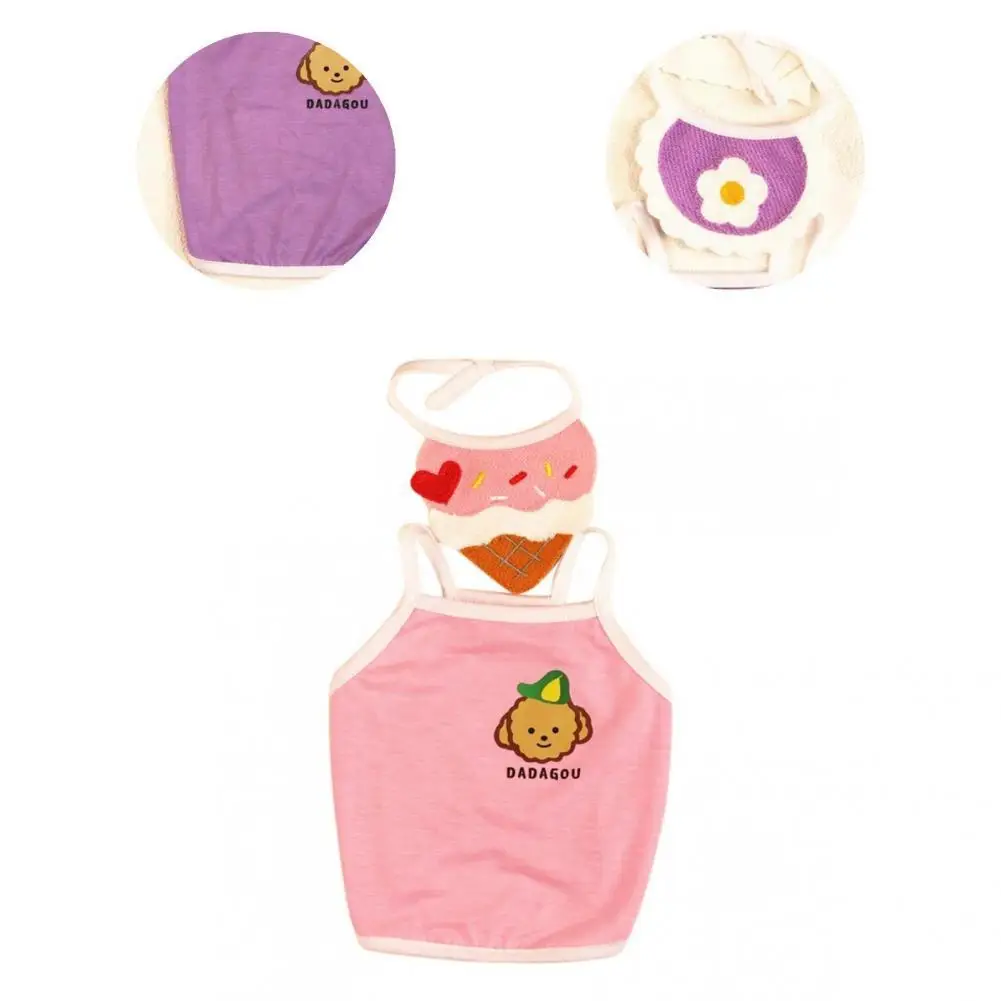 

2Pcs/Set Fashionable Pet Summer Clothes Lovely Eco-friendly Pet Vest Pet Summer Clothes Vest