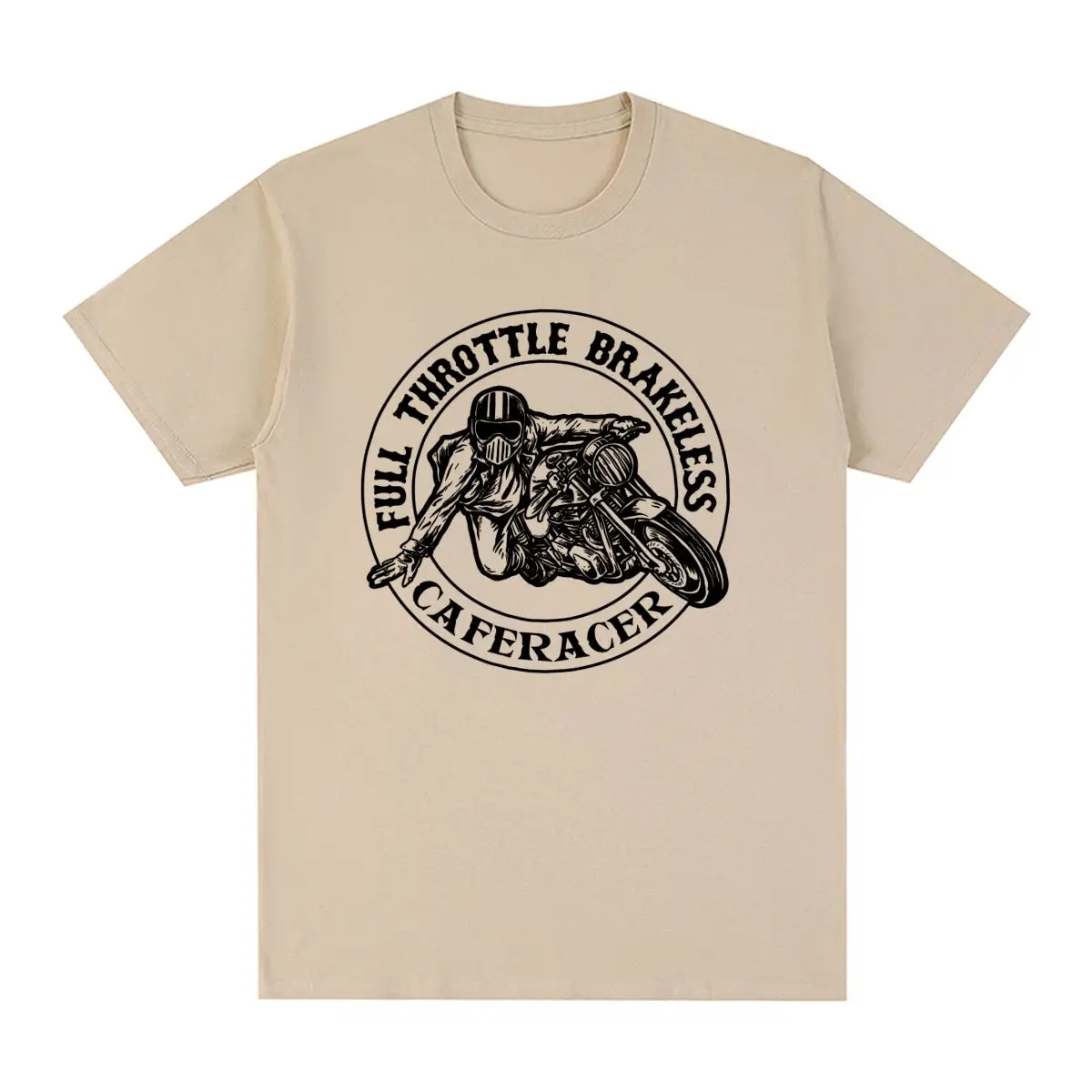 

Винтажная Футболка Cafe Racer для езды на мотоцикле, байкерском мотоцикле, скоростной гоночный мотоцикл, Хлопковая мужская футболка, новая футболка, женские топы