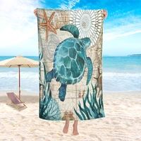 microfiber bath towel for adult sea turtle sandproof extra large beach bathrobe yoga swim picnic travel scarf