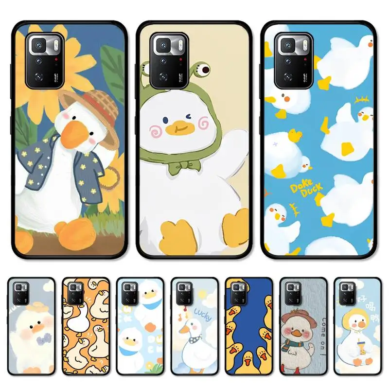 

Cute cartoon duck Phone Case for Redmi 5 6 7 8 9 A 5plus K20 4X S2 GO 6 K30 pro