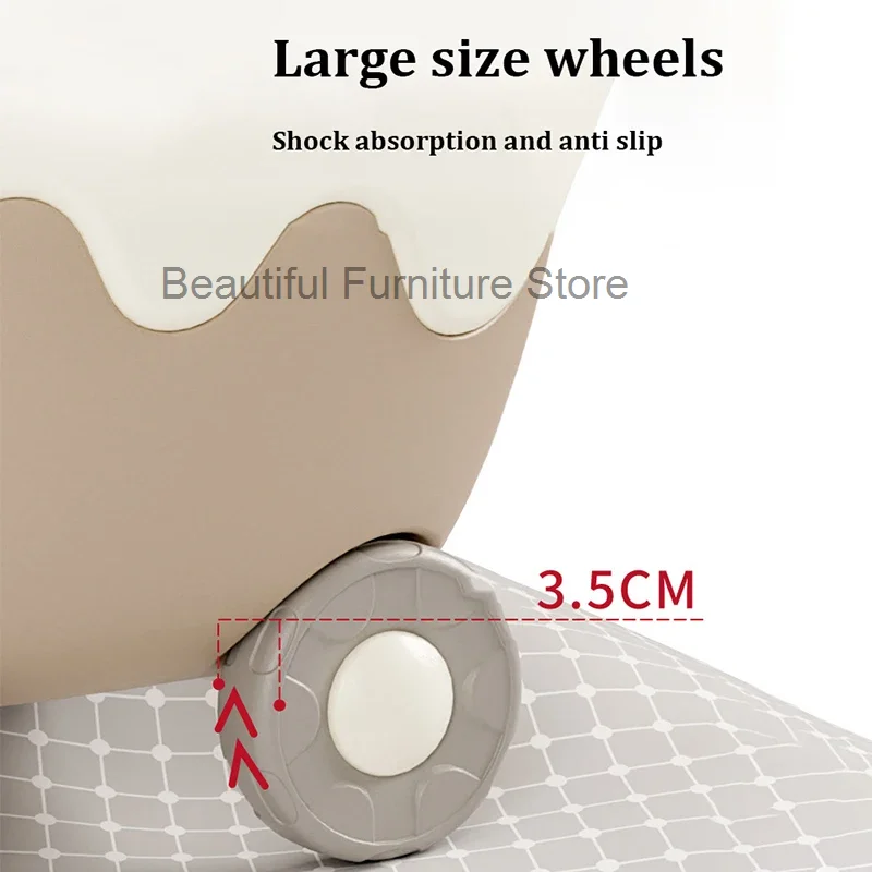 Высококачественная Мобильная тележка для хранения детских игрушек большая