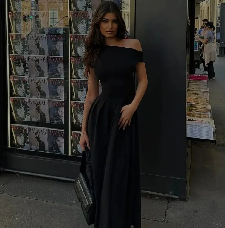 DSMTRC 2024 Новые повседневные офисные женские платья уличная одежда элегантное