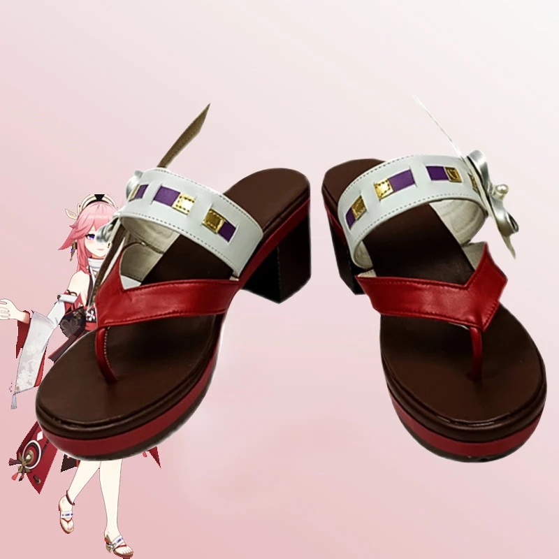 Yae Miko Косплей Обувь для увеличения роста