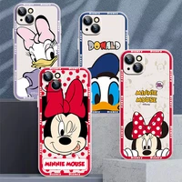 disney minnie mickey mouse phone case for iphone 13 12 11 pro xs max xr xs x 6s 7 8 plus se 13 12 mini white back funda carcasa