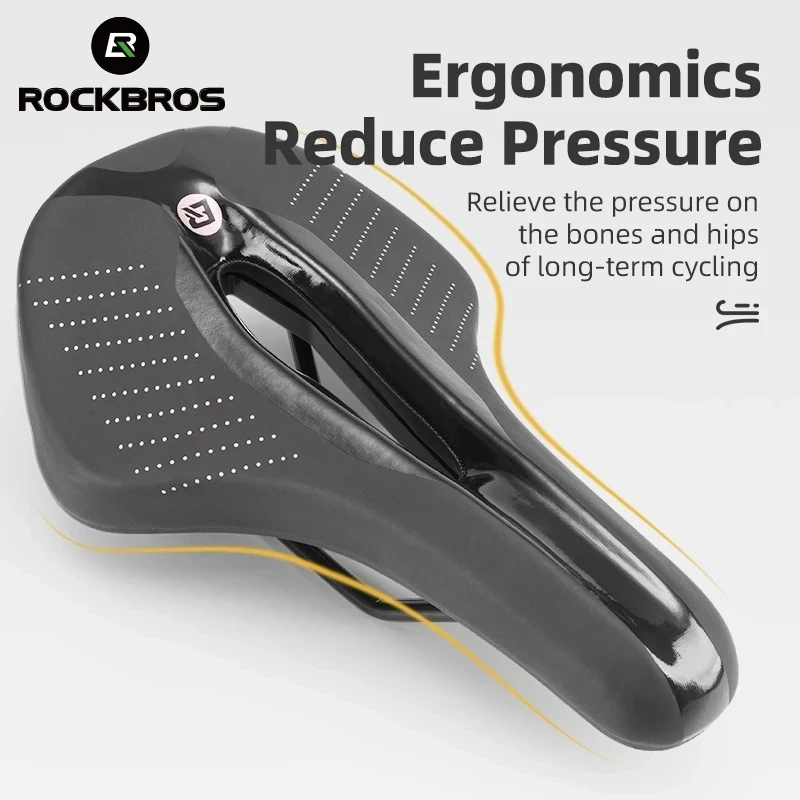 

ROCKBROS Bicycle Saddle Seat Cycling Seat Saddle Soft Racing Cycling Saddle Breathable Comfortable Bike Cushion Bike Saddle