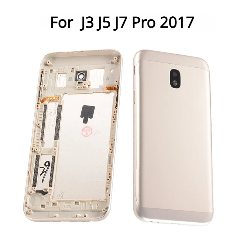 

For Samsung Galaxy J3 J5 J7 Pro 2017 J330 J530 J730 Back Battery Cover Door Rear Housing Case Replace with Middle Frame
