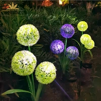annisoul led solar outdoor decorative light hedgehog flower ball light waterproof sunscreen