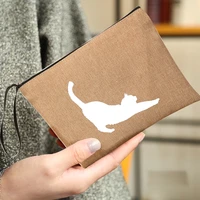 woman cosmetic bagdog and cat large capacity cosmetic bag storage bag exquisite in workmanship free shopping cute makeup bags