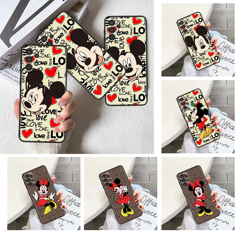 

Good looking Mickey Mouse For Samsung A91 A81 A73 A72 A71 A54 A53 A52S A51 A42 A41 A34 A33 A21 A31 A23 lite Black Cover