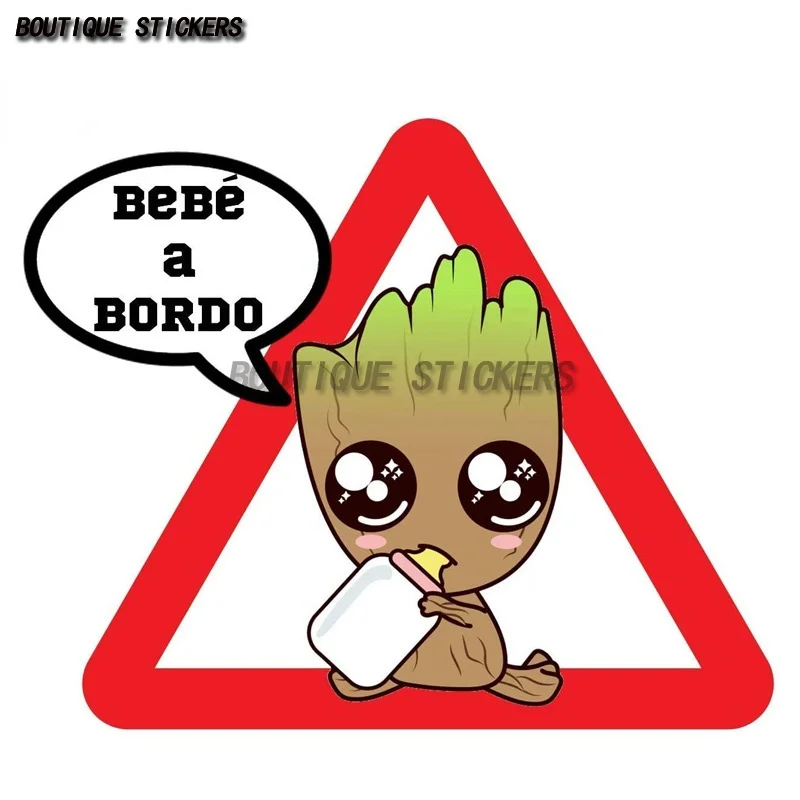 

Baby on Board Small Tree Seedling Cartoon Characters Car Stickers Cartoon Characters Cute Personality