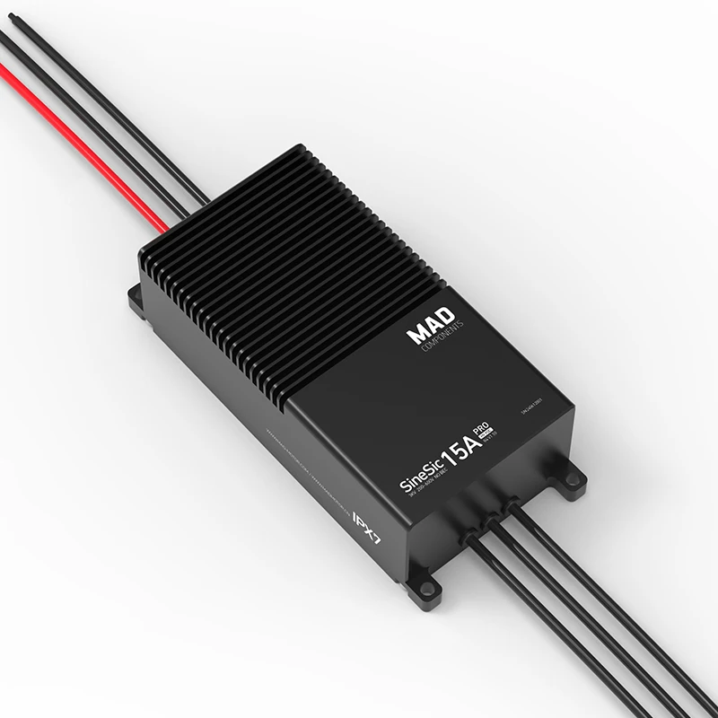 Фото Контроллер двигателя ATV SineSic 15A Pro 600V с высокой плотностью мощности и эффективностью, ручной бесщеточный ESC для двигателей с большим тяговым усилием, для больших дронов №5