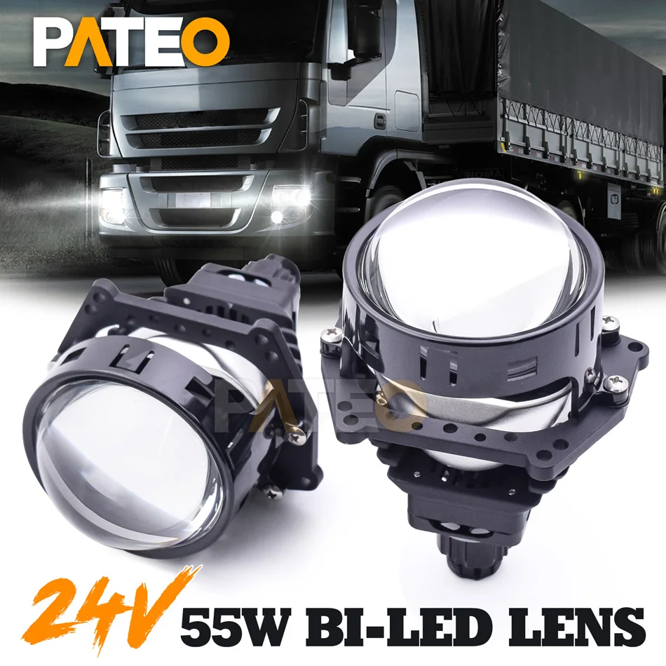 24V Bi LED Lens Modules For Truck Bus LED Headlight for Hella G5 3R Projector H1 H4 H7 9005 9006 Headlamp LED Lights Accessories