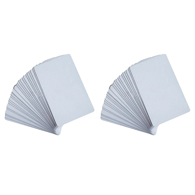 

100Pcs NFC Cards White Blank For NTAG215 PVC Tags Waterpoof 504Bytes Chip Sticker