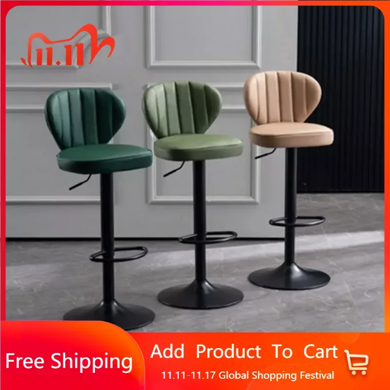 

Bar Chair Northern Europe Rotation Modern Simple Luxury Home Bar Chair Iron High Coffee Shop Chaises De Bar Furniture GPF55YH