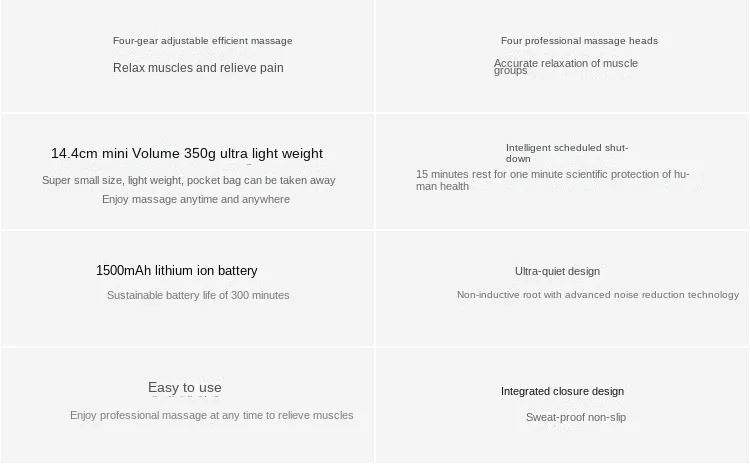Пистолет массажный Карманный Электрический для снятия боли в мышцах