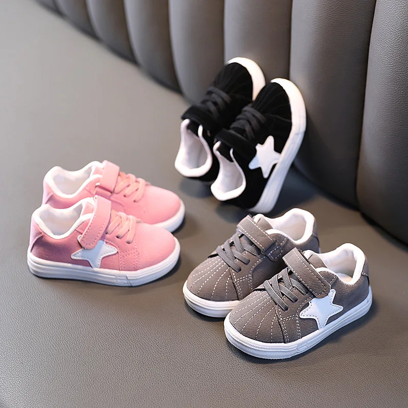 2022 Fashion Cool Children Casual Shoes HooK&Loop Cute Baby Girls Boys Sneakers 5 Stars Excellent Infant Tennis Toddlers