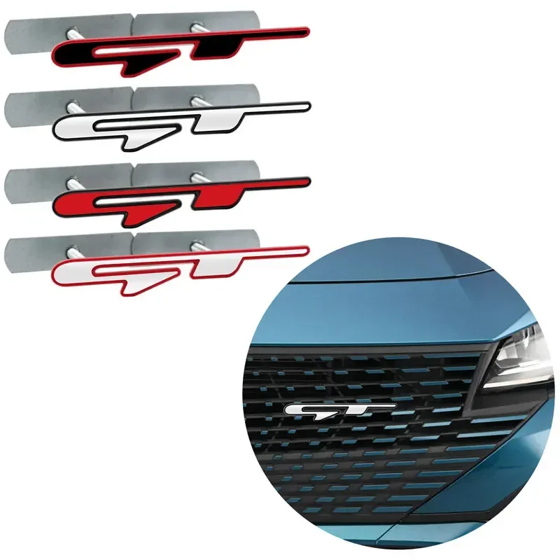 3D металлический логотип GT Line Эмблема автомобиля Передняя решетка Значок Задний