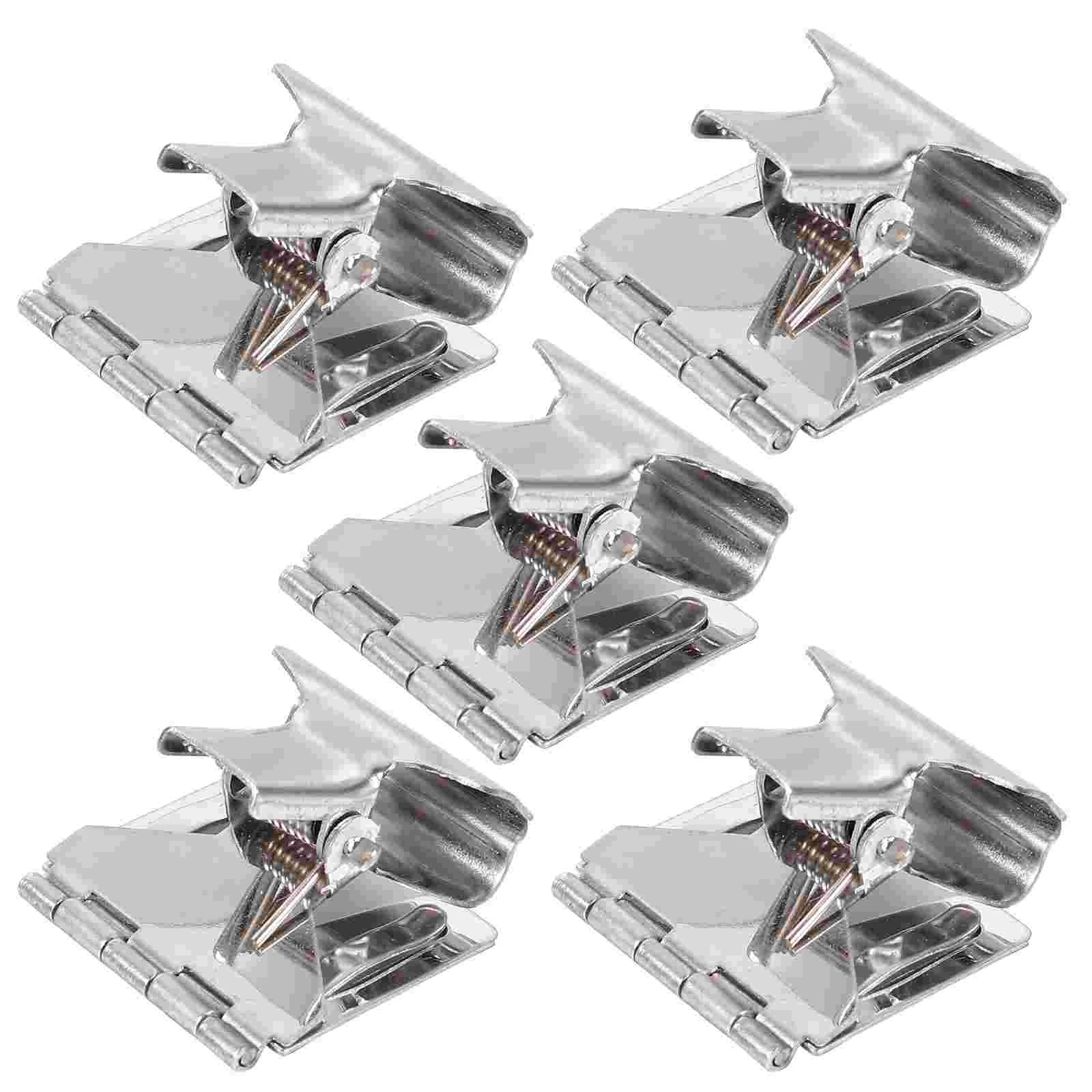 

5 Pcs Basket For Snacks Price Tag Clip Clips Label Clamps Promotional Holder Supermarkets Display Electroplated Iron
