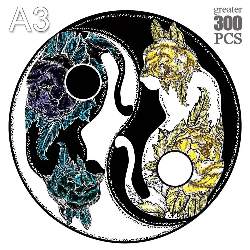 

3D Wooden Animal Puzzles Jigsaw For Adults Kids Unique Mysterious Leopard Puzzle Holiday Gift Interactive Games Toy Wood Jigsaw