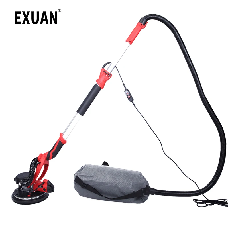 220V Wall Sander Long Pole Sander Wall and Ceiling Wall Sanding Machine Wall Putty Polisher Sander Electrical Dust Collect
