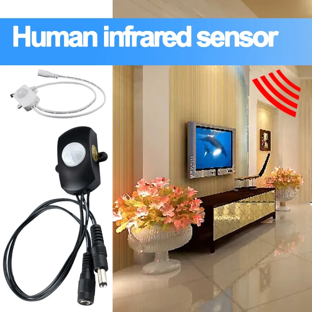 

Автоматический Инфракрасный светильник с PIR-датчиком движения, 5-24 В постоянного тока, 5 А, 1 шт.