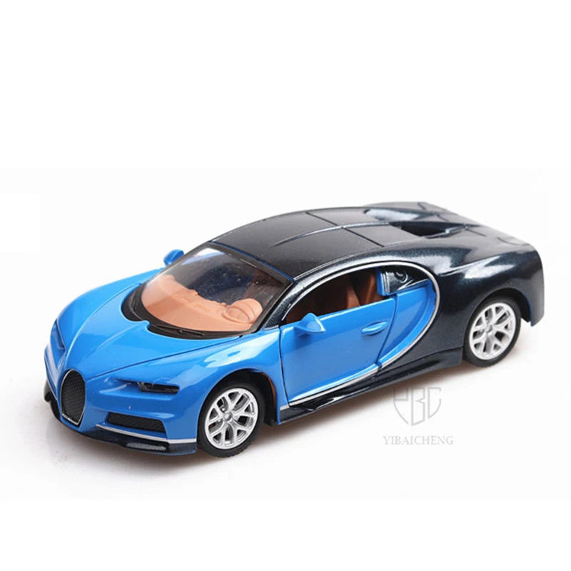 

Модель автомобиля Bugatti Chiron, литая металлическая, с функцией Оттяжки