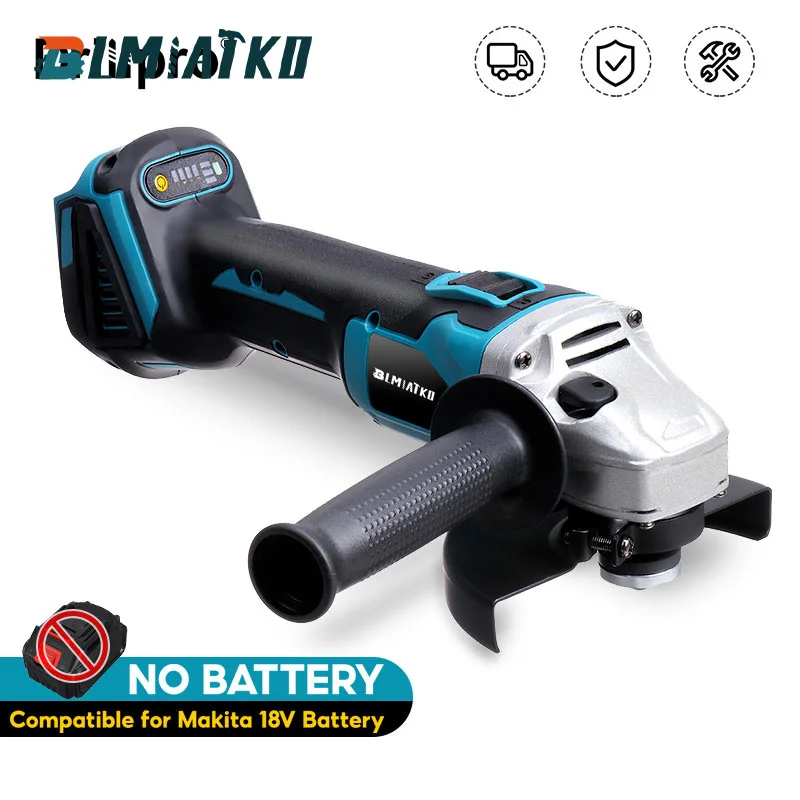 125 мм 4 скорости бесщеточный Электрический угловой шлифовальный станок беспроводной DIY деревообрабатывающий Электроинструмент шлифовальный станок для Makita 18 в аккумулятор