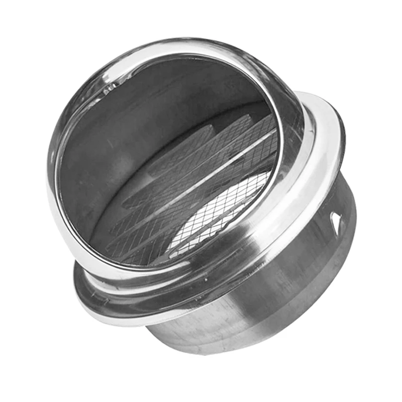 

100/150mm Stainless Steel Wall Ceiling Air Vent Ducting Ventilation Exhaust Grille Cover Outlet Heating Cooling & Vents Cap