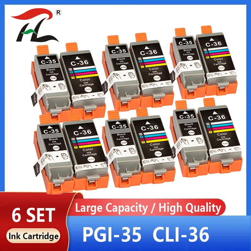 

PGI-35 PGI35 PGI-35BK CLI-36 Ink Cartridges Compatible For Canon Pixma IP100B IP100 IP100 with battery Mini 260 320 Printer