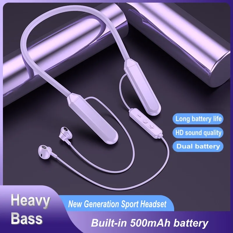 Спортивные водонепроницаемые наушники bluetooth 5 0 магнитные с шейным ободом