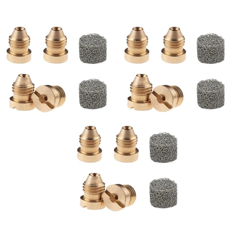 

12X Foam Cannon Orifice Tips Nozzle For Snow Foam Lance 3000 Psi 1.10Mm Orifice Screw Nozzle Tip With Mesh Filter
