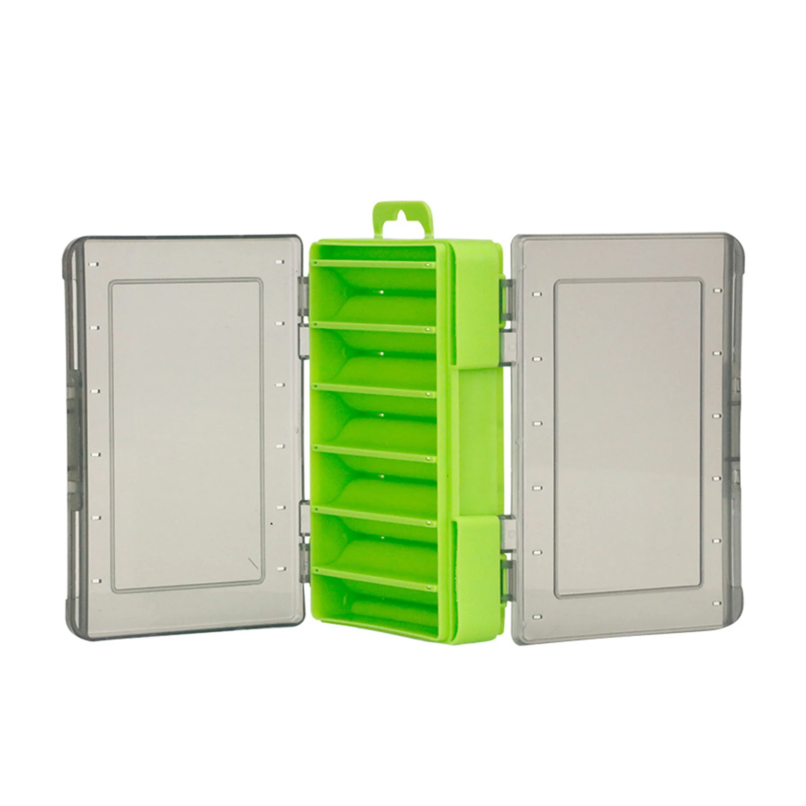 

Portable Waterproof Multifunctional Accessories Storage Lure Hook Fishing Tackle Box Earrings Double Sided With Compartment PP