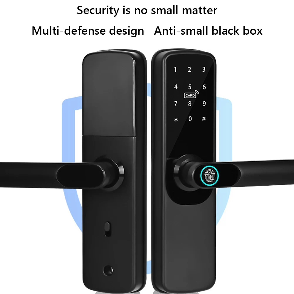 

Tuya Door Lock with Password Wifi Fingerprint Door Lock Anti Peeping APP Control Accessories for Wooden Doors Sliding Doors