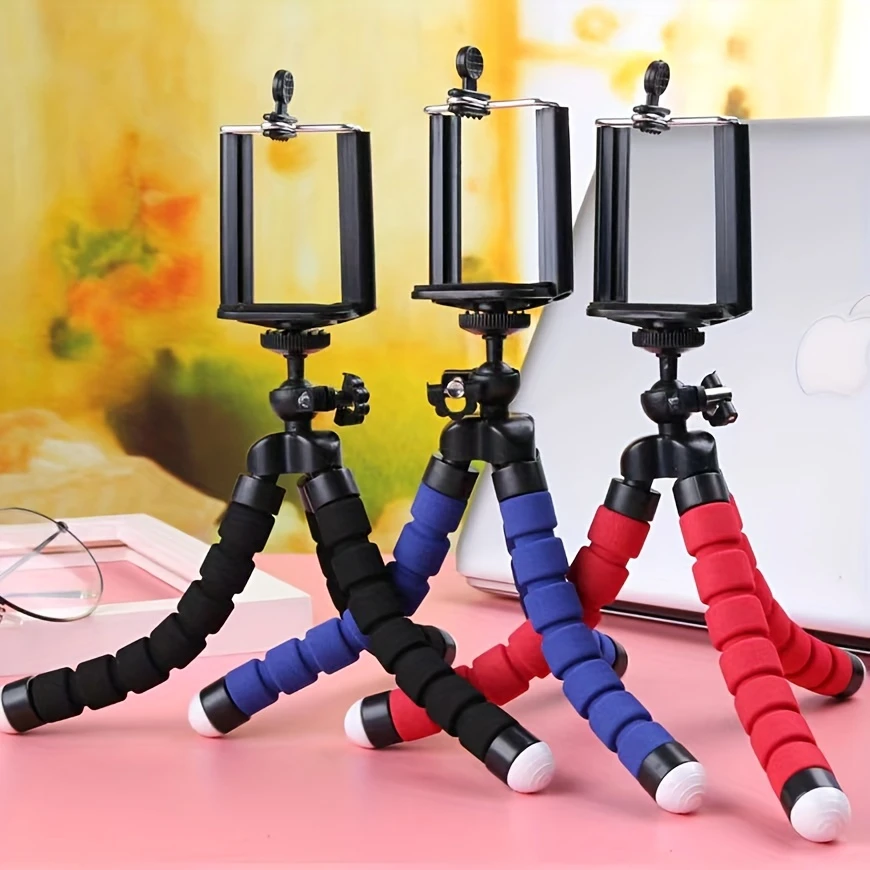 

Tripod Smartphone Flexible Sponge Octopus Mini Tripods For Phone Camera Clip Holder Portable Stand For Cellphone Photo Video