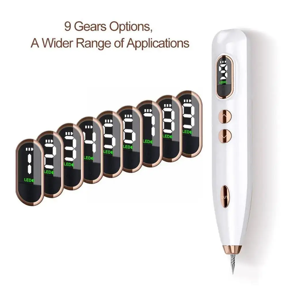 

9-gear Mole Pen Blue Light Repair Electric Beauty Spot Pen Remove Beauty Grain Mole Warts USB Fat Charging Special Salon B4I5