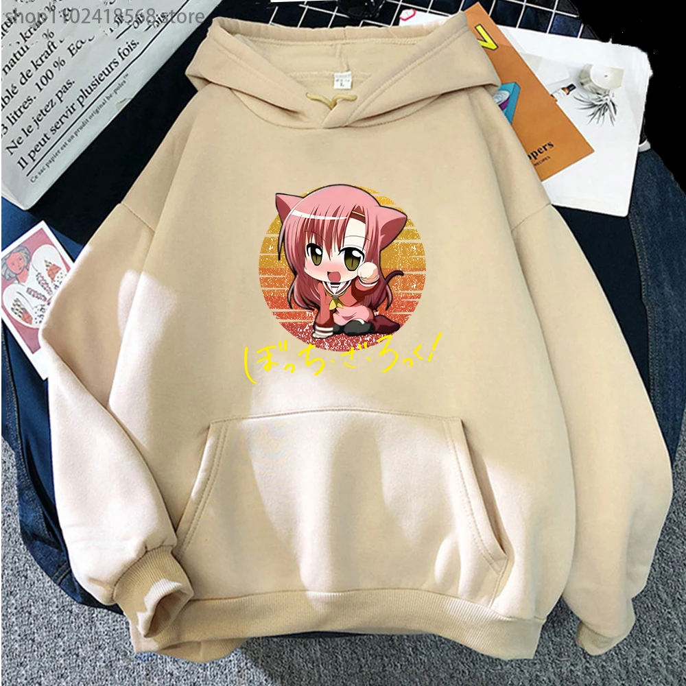 

Bocchi The Rock Hoodies Anime Cartoon Sweatshirt Women Streetwear Men Anime Long-sleeved Pullover Y2k Clothes Fleece Sudadera