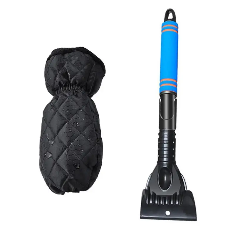

Multifunctional Snow Shovel With Velvet Gloves Utility Scalable Collapsible Portable Lightweight Snow Shovel For Car