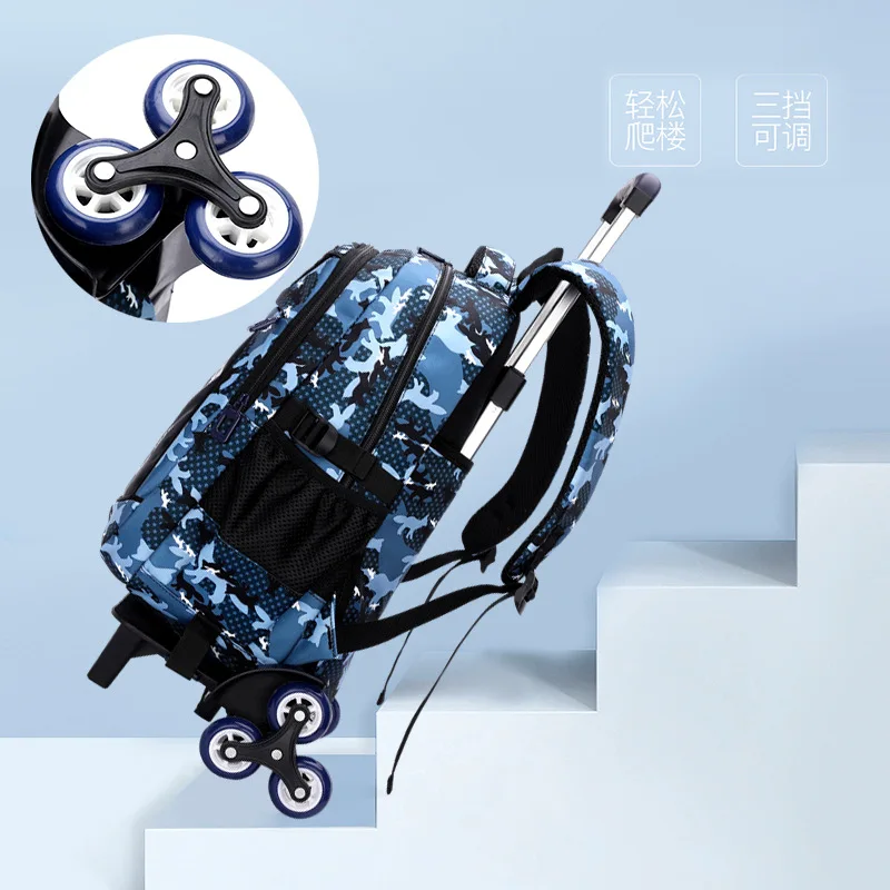 Trolley Children School Bags With Wheel Mochila Kids Backpacks Trolley Luggage For Boys backpack Escolar Backbag Schoolbag 2022