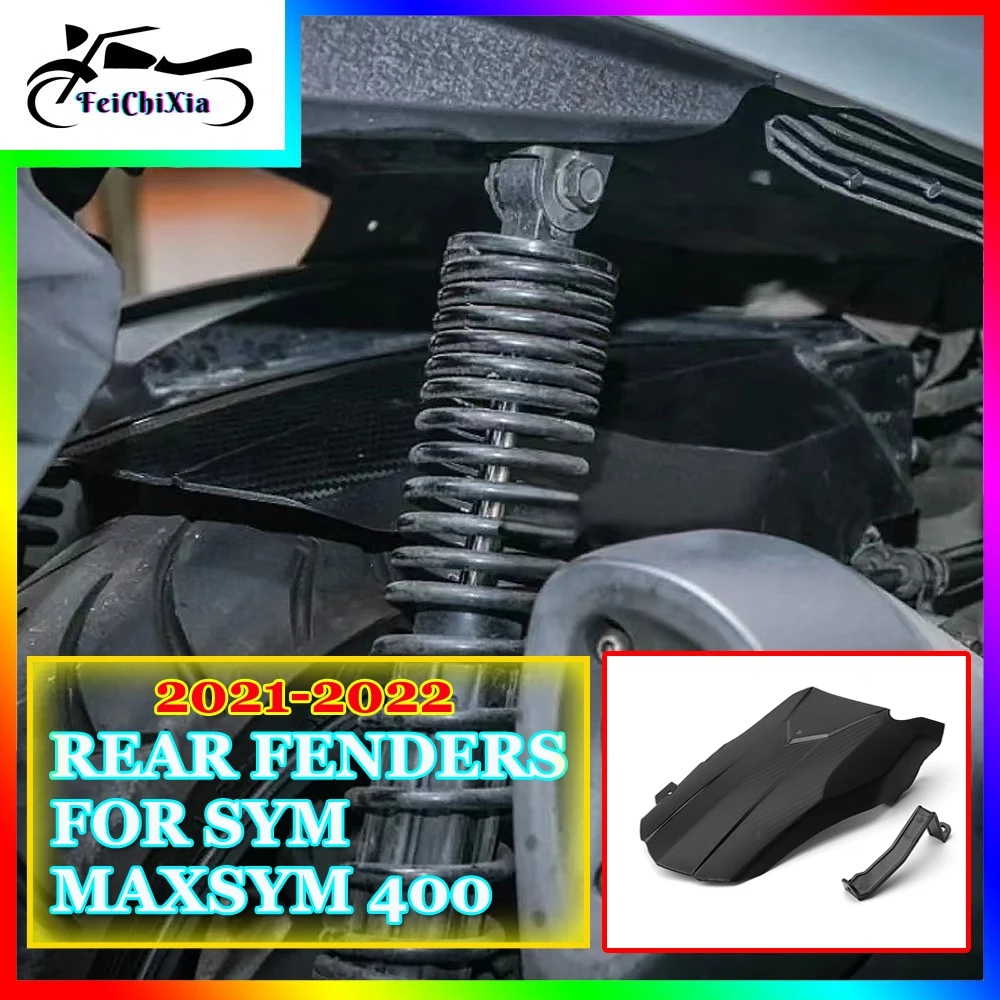 

Motorcycle Accessories Rear Fender For SYM Maxsym 400 MAXSYM 400 Maxsym400 2021 2022 Splash Guard Shield Carbon Fiber Mudguard