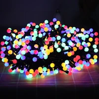waterproof led firecrackers fairy string light 8 modes christmas round ball garden garland lights for party indoor outdoor decor