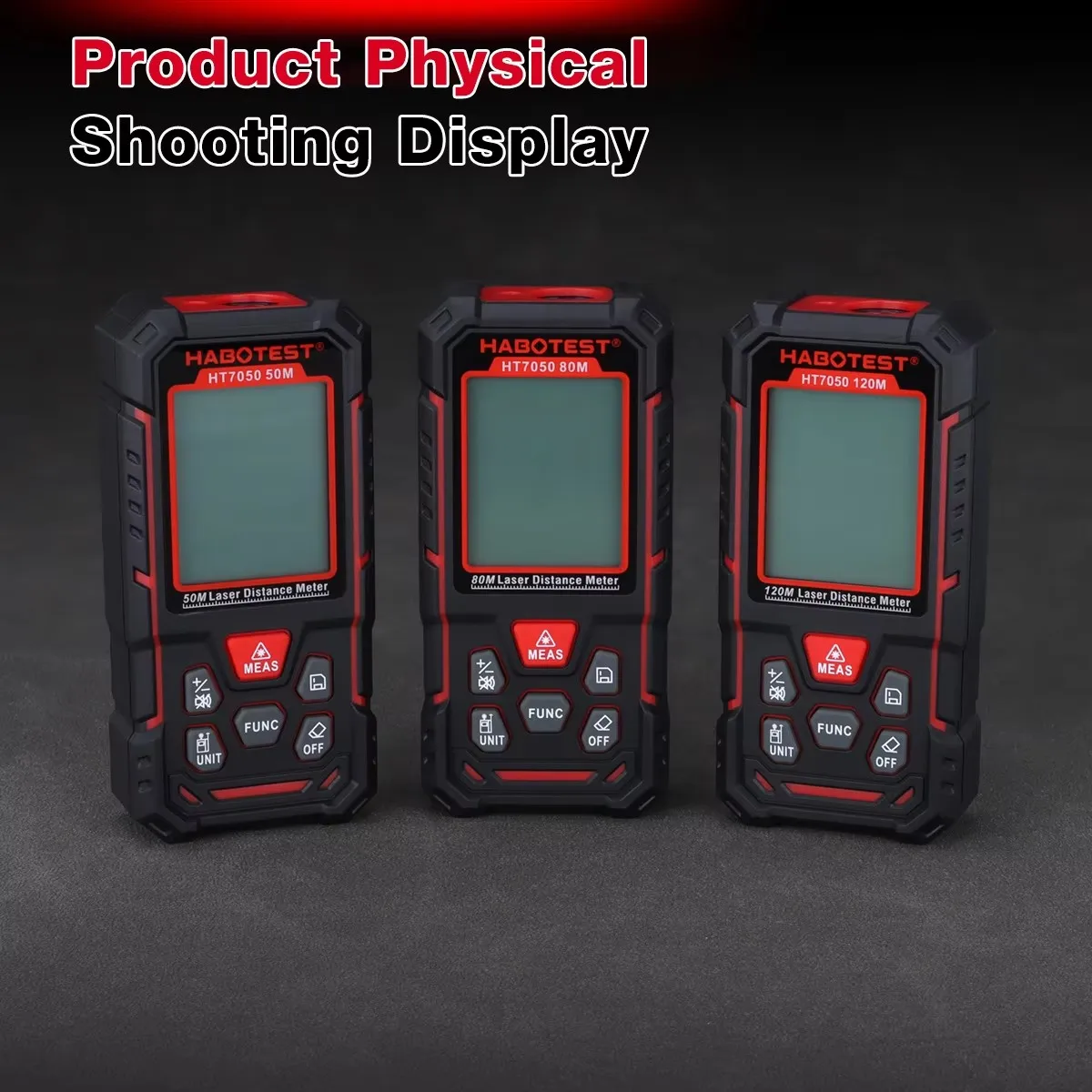 Лазерный дальномер HABOTEST HT7050 50м80м120м, цифровой лазерный измеритель расстояния, площади и объема, портативный инструмент для измерения (art.: 3920da73ee5e6) - 3920da73ee5e6