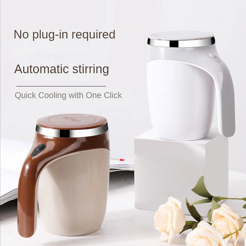 

Full Automatic Mixing Cup Stainless Steel Lazy Magnetized Cup Automatic Magnetic Cup Portable Coffee Cup Mug