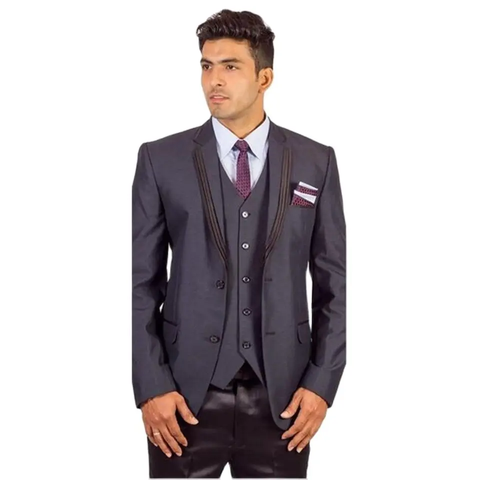 

Новые Бальные наряды на заказ, Дворцовый приталенный мужской костюм, повседневные деловые костюмы для шафера, мужские костюмы с двумя пуговицами (пиджак + брюки + жилет)