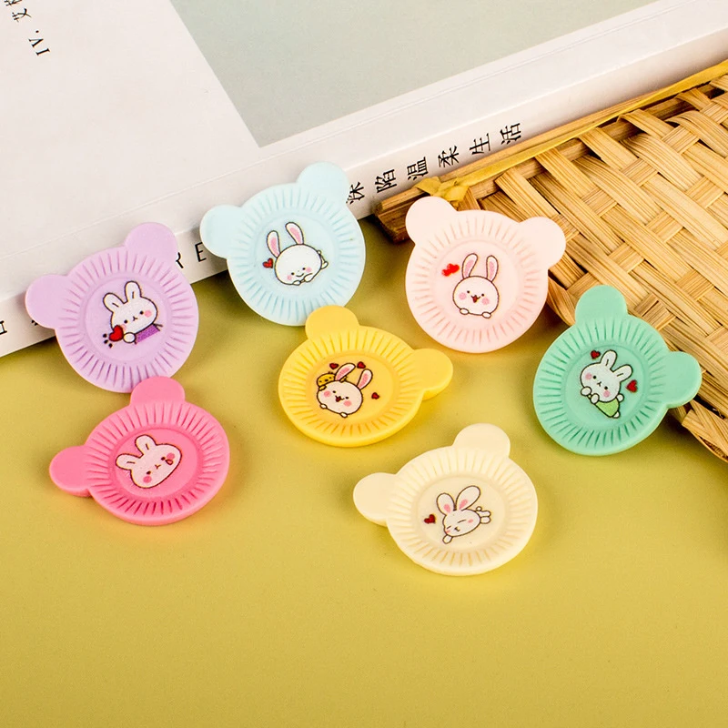 

10 шт. миниатюрный кукольный домик с имитацией кролика, обеденная тарелка, модель декора, аксессуары для рукоделия