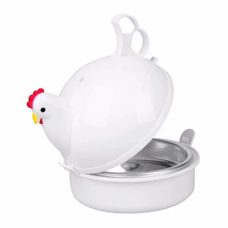 

Microwave Egg Cooker Chicken-Shaped Rapid Egg Cooker 4 Eggs Electric Egg Cooker Safe Kitchen Egg Boiler Steamer Gadgets