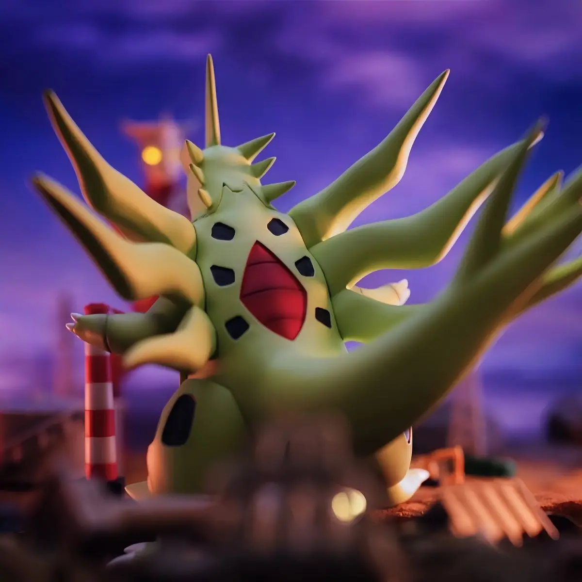 14 см фигурка покемона Mega Tyranitar аниме фигурки ПВХ Gk статуя модель куклы